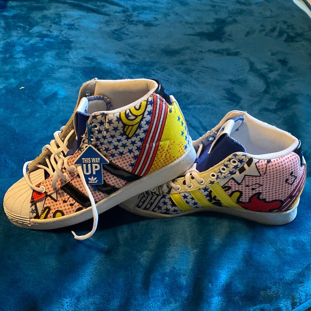Limited Edition Gwen Stafani Harajuku Adidas high tops!